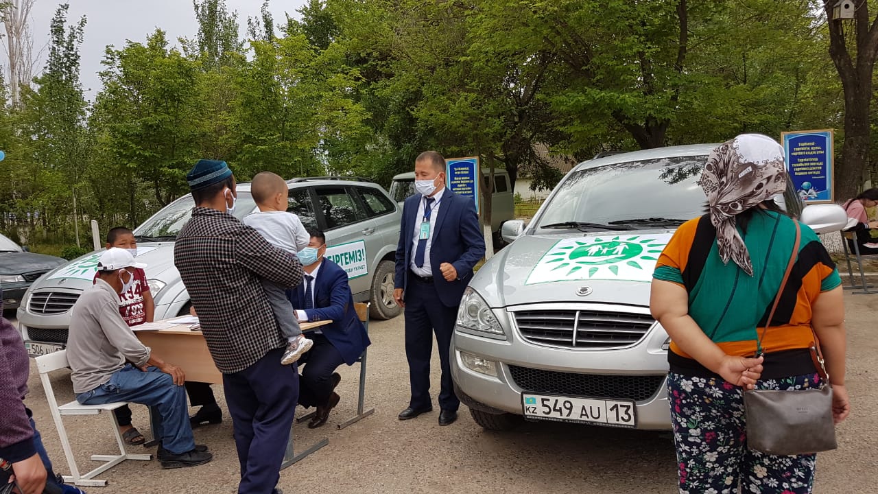 Түркістан облысында су тасқынынан зардап шеккендерге бес мобильді ХҚО көмек көрсетуде