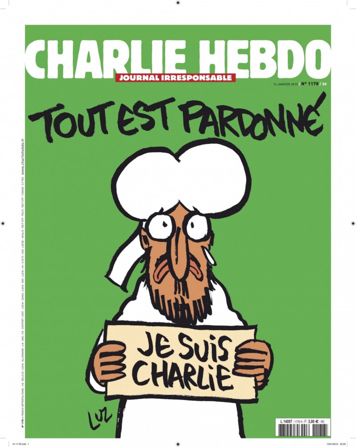 Французский сатирический журнал Charlie Hebdo перепечатал скандальные карикатуры на пророка Мухаммеда