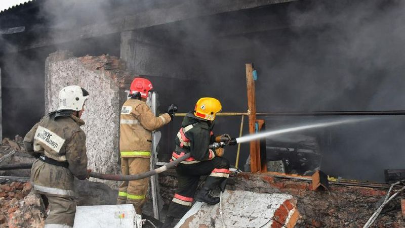 Взрыв на СТО Петропавловска