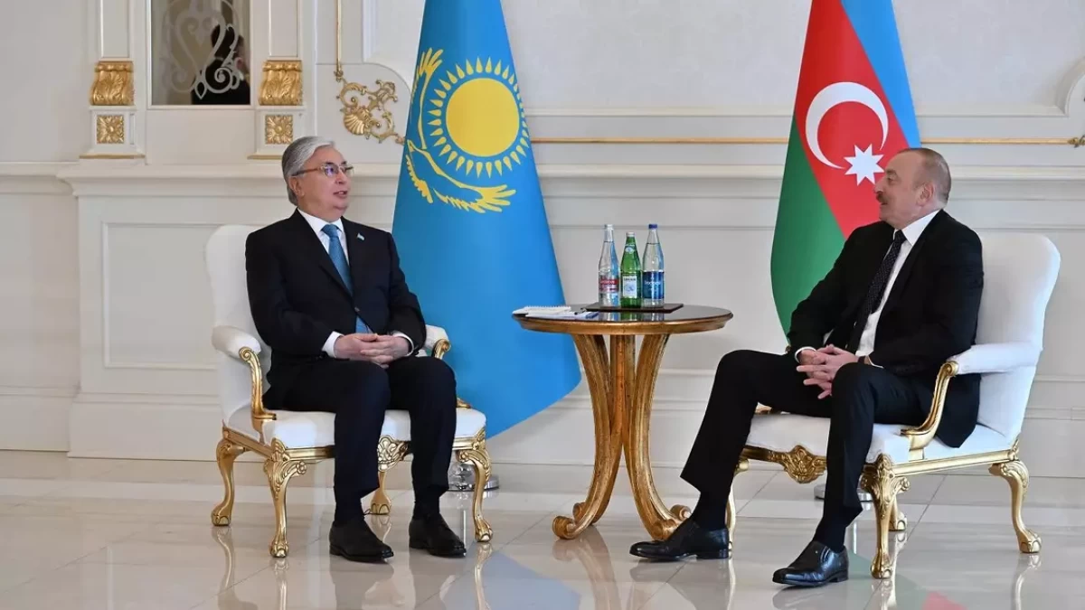 Тоқаев Әзербайжан президентімен келіссөз жүргізіпті