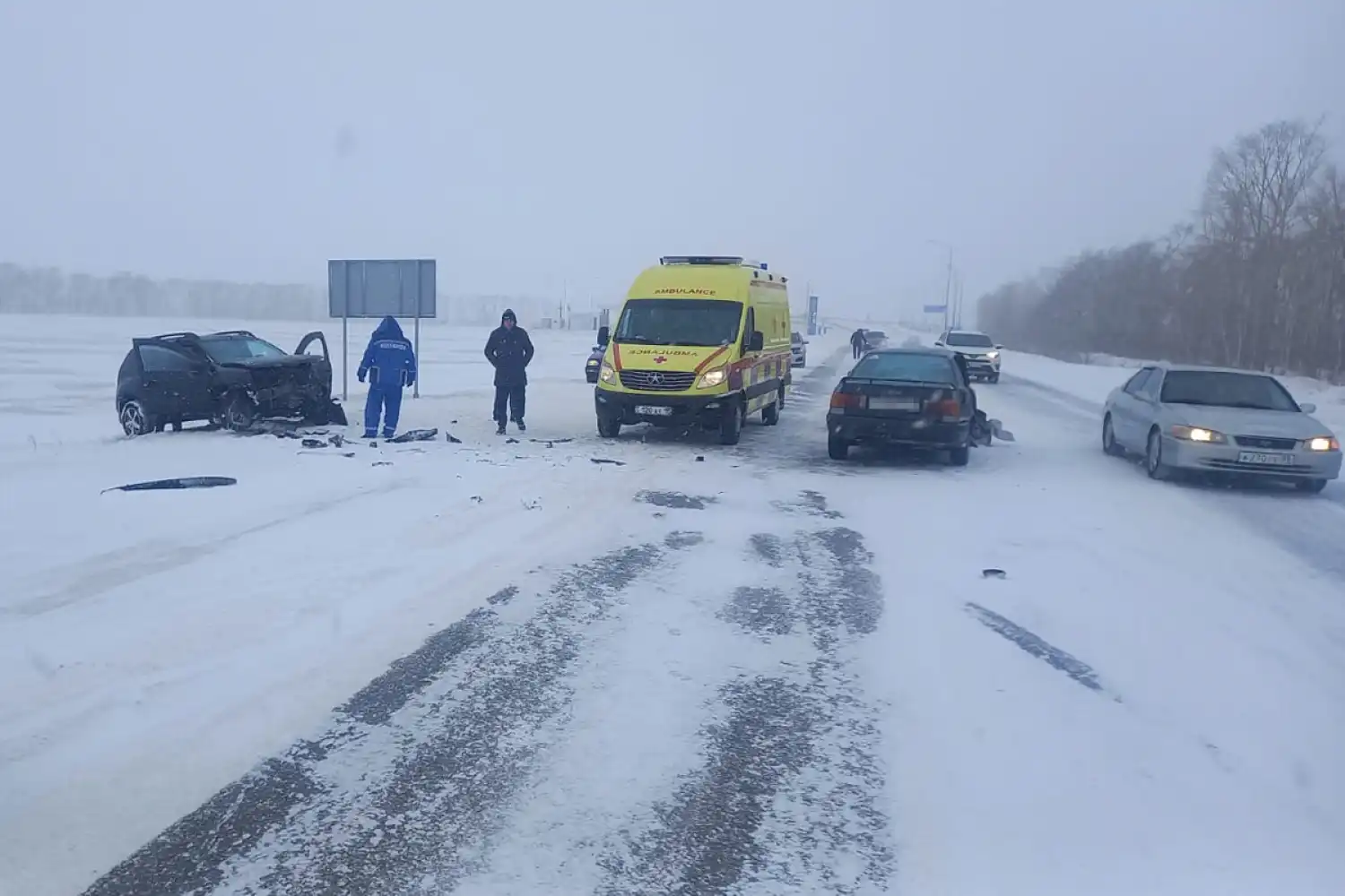 Астана- Петропавл автожолында орын алған жол-көлік оқиғасы бойынша 12 адам ауруханаға жатқызылды