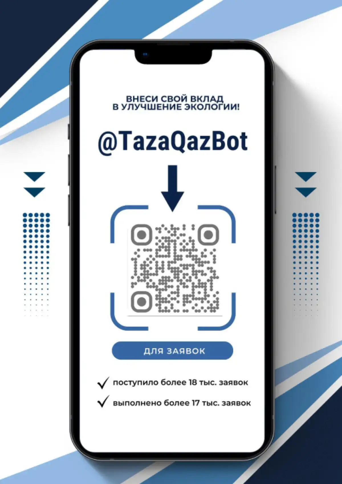 Қазақстандықтар @Tazaqazbot чат-боты арқылы экологиялық проблемаларды шешуге белсенді қатыса бастады