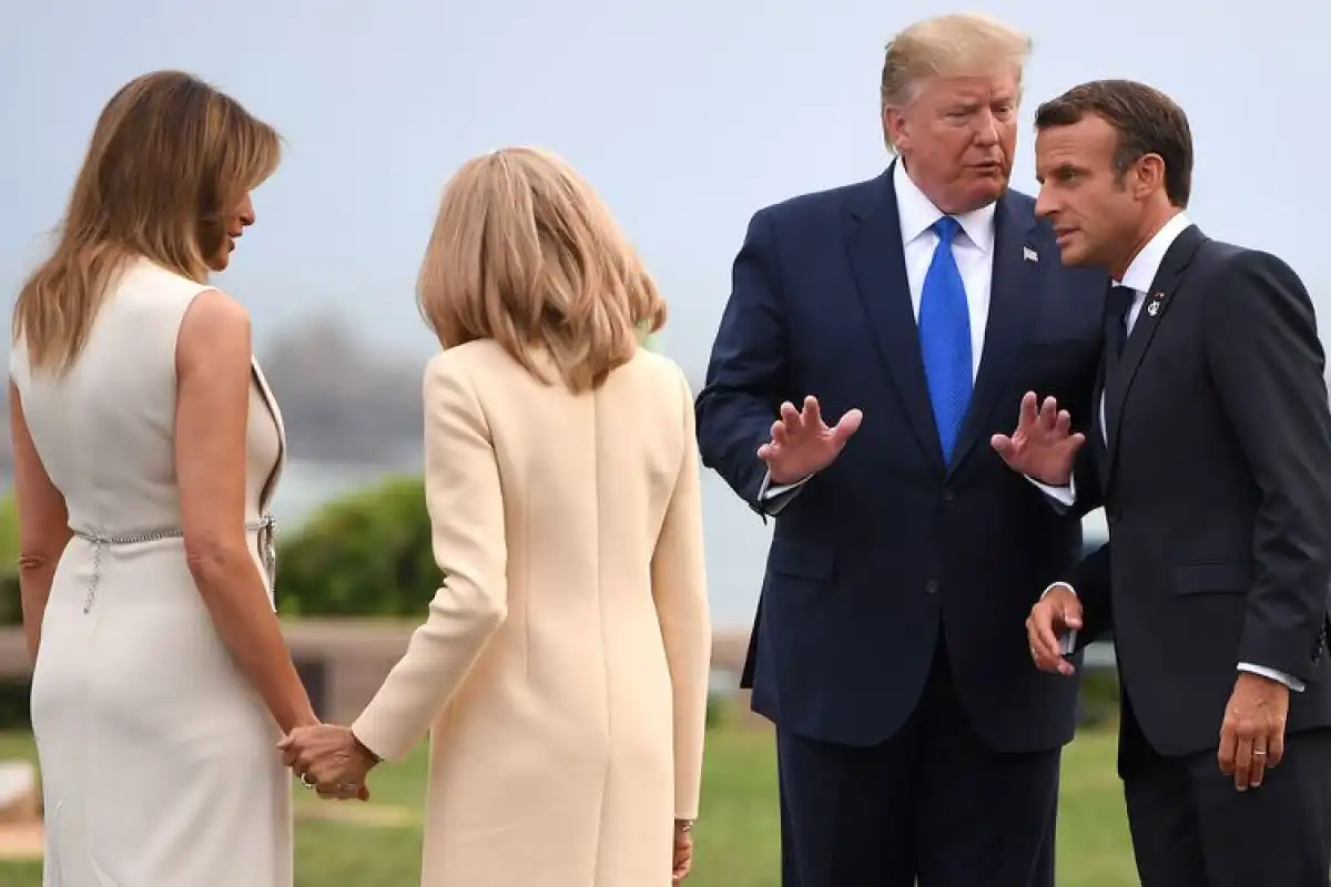 Трамп жұбайынан шапалақ алған Макронға қатысты пікірін айтты