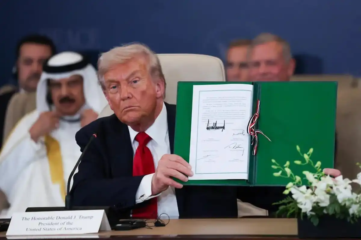 Трамп пен үш елдің басшылары Газадағы соғысты тоқтату туралы келісімге қол қойды