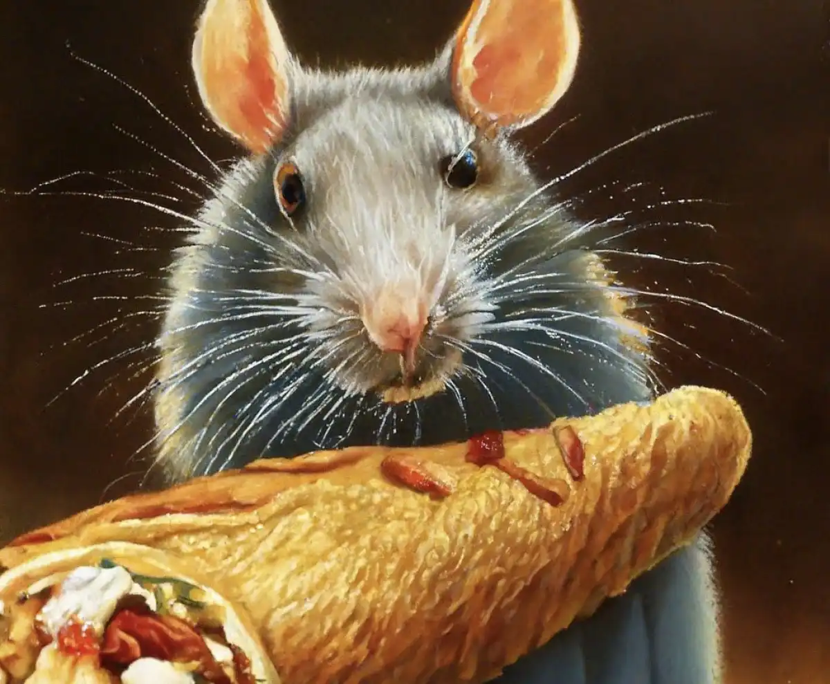 Астанада самса мен донер сататын дүңгіршекте егеуқұйрықтар жүр