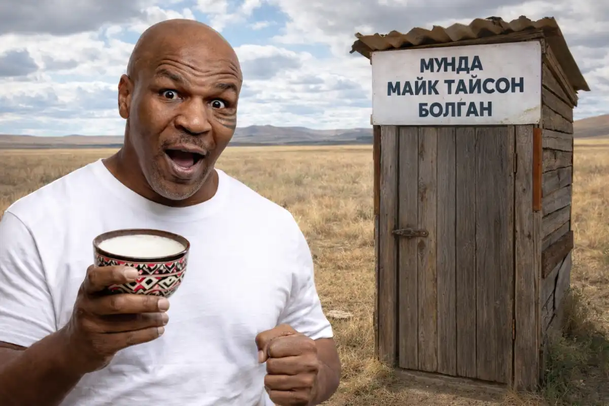 Қымыздың күші: Майк Тайсон Бурабайға бара жатып тоқтауға мәжбүр болды