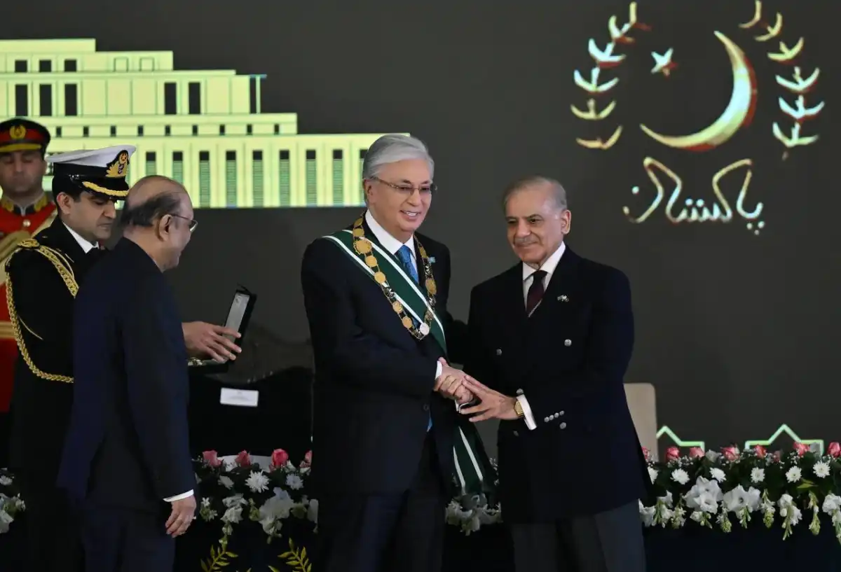 Тоқаев Пәкістанның ең жоғары мемлекеттік орденін алды