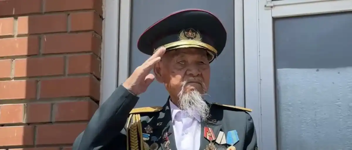 Ұлы Жеңіс рухы- қарт майдангерге құрмет