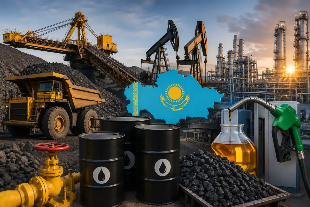 Қазақстанда жарты жылда қанша мұнай, көмір және бензин өндірілді?