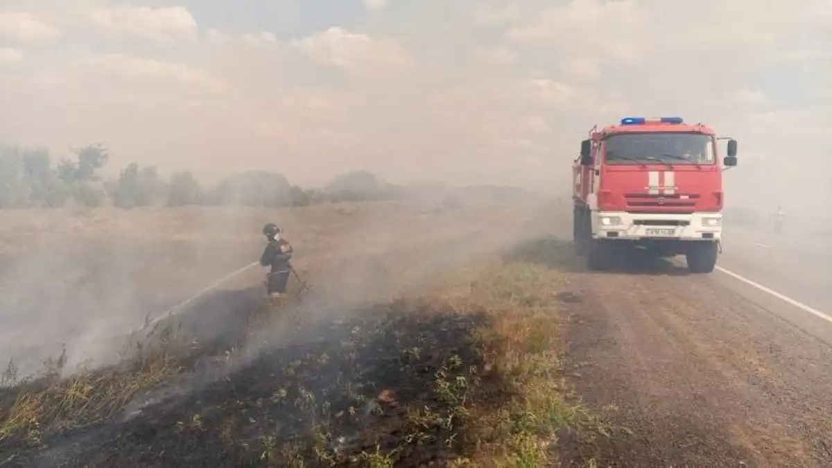 Ақмола облысында бір тәулікте 98 гектардан астам аумақ өртенді