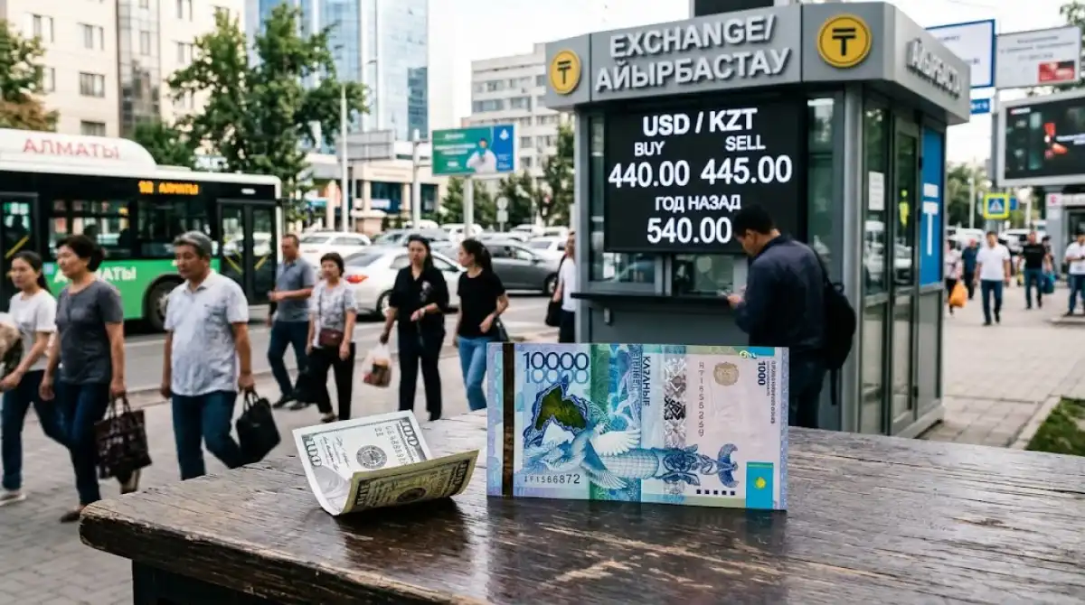 Теңге нығайды: доллар бағамы бір жылда 95 теңгеге төмендеді