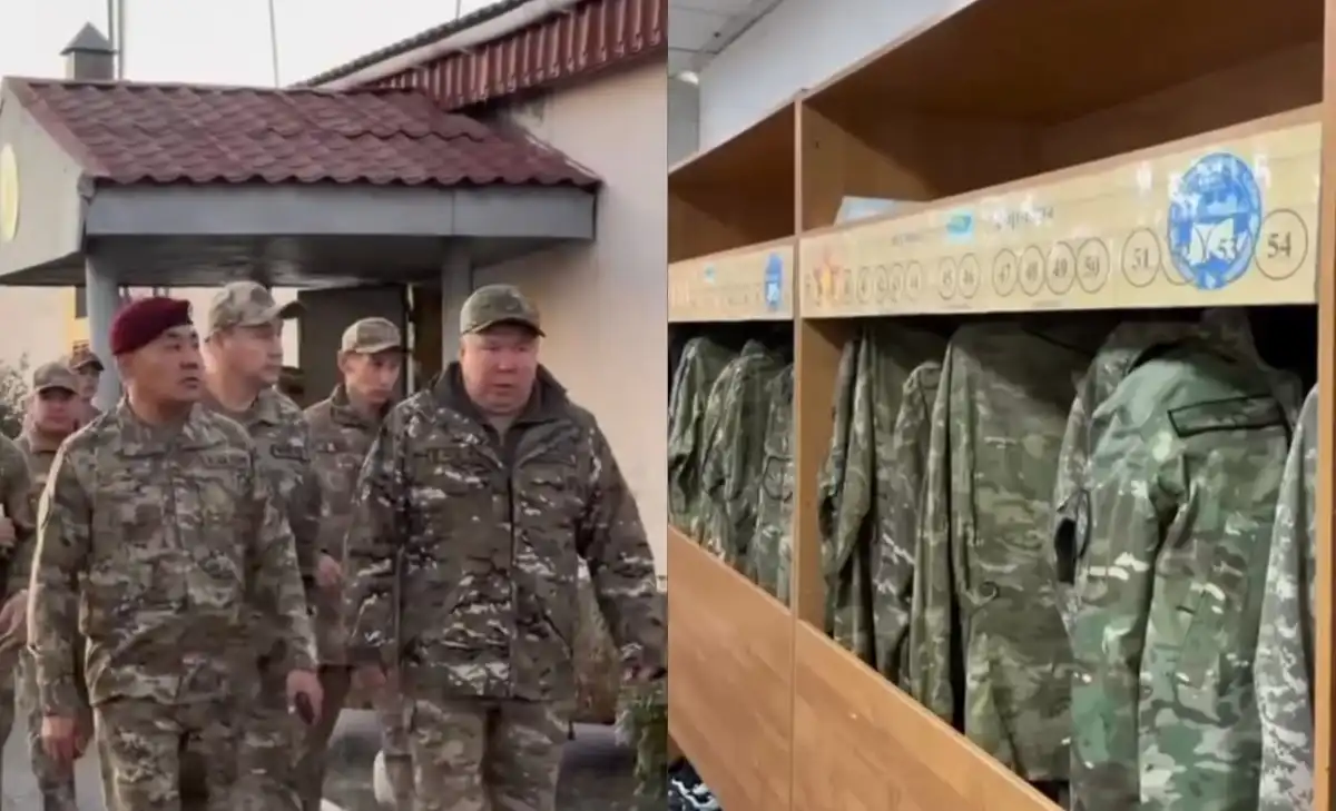 Қорғаныс министрі әскери бөлімге тосыннан тексеріс жүргізді